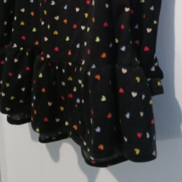 Art Class Girls' 2pc Black Rainbow Hearts Print Pajamas Set Size XL (14) - Picture 6 of 9